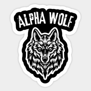 Alpha Wolf Sticker